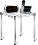Honey-Can-Do Commercial Side Table Small Wire Chrome Night Stand