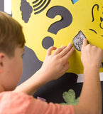 HearthSong Chalkscapes Emoji Stencils & Chalk Kit