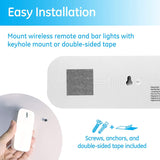 GE Wireless LED Bars, 2 Pack, Remote Controlled, 70 Lumens Each, Soft White, Battery Operated, No Wiring, Easy to Install, Add Light Where You Need It Most, 40195