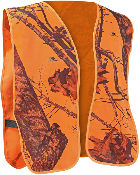 Mossy Oak Safety Vest, One Size, Blaze