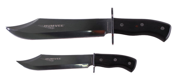 Humvee 2-Piece Bowie Knife Set (14 & 10) HMV-BC-03-BK B&H