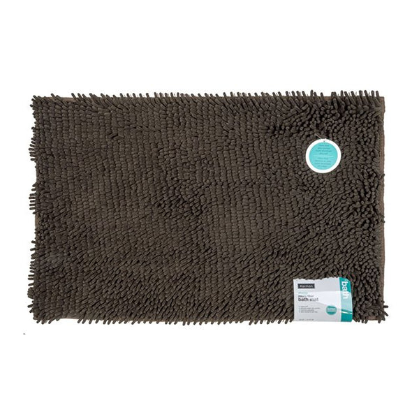 Harman 20 x 32 inch Shaggy Micro Fiber Bath Mat - Chocolate Brown
