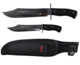 CampCo Humvee Bowie Knife Set w Stainless Steel Blades and Pakawood Handles