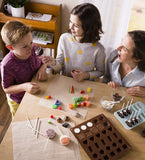 HearthSong Crafty Creations All-Seasons Candy, Chocolate, Cookie Making Kit - Includes Silicone Molds, Kabob Sticks, Tools, and More - 274 Pieces