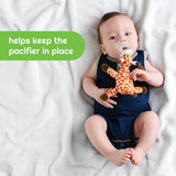 Babalou Hush Plush Cute Baby Pacifier Clip