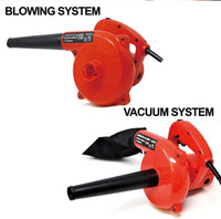 Toolman Corded Electric Compact Leaf Blower Sweeper Vacuum Cleaner 5.0A 6 Speed