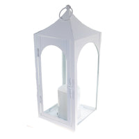 Shop4Omni 15 Inch Decorative Lantern Centerpiece with Flickering LED Candle