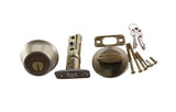 New Kwikset 96600-671 Brass Single Cylinder Deadbolt Door Lock with Microbahn