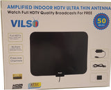 Vilso TV Antenna Outdoor Amplified - Motorized 360 Degree Rotation - Digital HDTV Antenna - 150 Miles Range - Wireless Remote