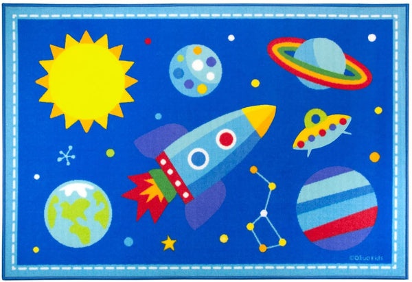 Wildkin Kids 39x58 Inch Rug for Boys and Girls, Made From Durable Nylon Material, Features Skid-Proof Backing and Serged Borders, Design Coordinates with Our Bedding and DÃƒcor
