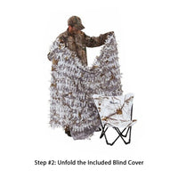 Ameristep Snow Hunter 3-D Chair and 3-D Cover System, Realtree APS