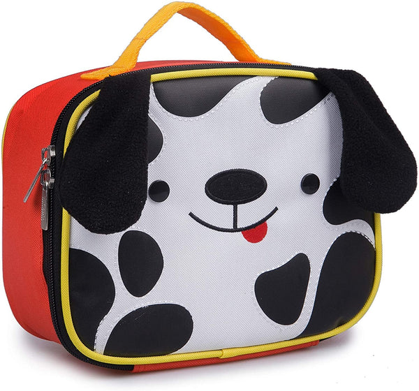 Wildkin Wild Bunch Toddler Soft Sided Dalmatian Lunch Box - Red/Yellow
