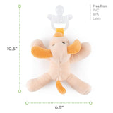 Babalou Hush Plush Cute Baby Pacifier Clip