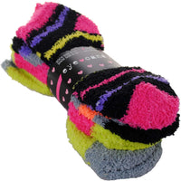 Eye Candy Comfy 4 Pack Softee No Show Socks - Shoe Size 6-10 - BK/PK/YW/PR/BU