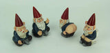 World Of Wonders 4 Naughty Gnomes in Playful Poses Figurine Set