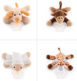 Babalou Hush Plush Cute Baby Pacifier Clip