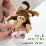 Babalou Hush Plush Cute Baby Pacifier Clip