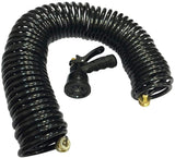 Centurion 710 Non-Kink Coil Hose with 7-Pattern Sprayer (Black, 50 FT)