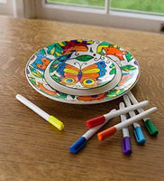 HearthSong Color Pops Color-Your-Own Plates Set - Woodland……