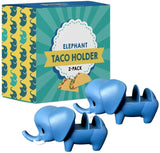 Elephant Taco Holder for Kids, Set of 2 Taco Holders, Cute Taco Stands for Soft