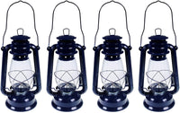 Valley Industries Navy Blue Hurricane Kerosene Oil Lantern Emergency Hanging Light/Lamp - 12 Inches