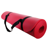 Shop4Omni Yoga mat 72" X 24" - Extra Thick Exercise Mat - with Carrying Strap for Travel