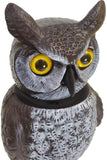 Gardeneer By Dalen RHO4 Natural Enemy Scarecrow Rotating Head Owl, Brown, 17.75-inches tall, Multi