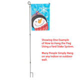 Frosty Snowman Christmas Flag Motion Activated XMAS Music + Lights