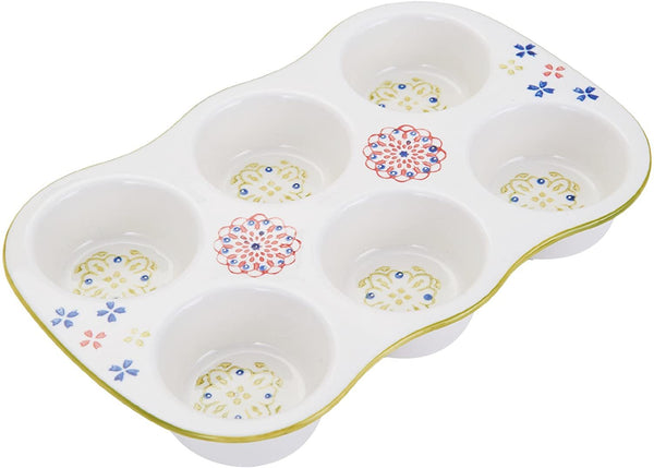 Pfaltzgraff Starburst Ceramic Muffin Tray, 12-Inch