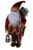 Shop4Omni 18 Inch Santa Clause Figure Carrying Bag of Pine Cones - Christmas Decor