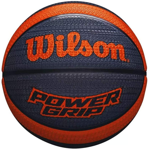 Wilson Power Grip Basketball Size 7/29.5" Official Size - Orange/Grey