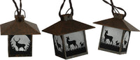 Rivers Edge Deer Rustic Lanterns 10 Pc. Lights