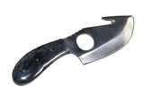 Bone Collector Hunting Knife Two Piece Set, 7" Straight Edge and 7" Gut Hook Blades Black Bone Full Tang Skinner (Black Bone)