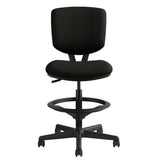 HON Black Volt Leather Office Chair Sit-To-Stand Seating with Foot Ring + Wheels