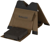 Allen Company Alpha Folding Shooting Rest with Handgun Stand- Brown/Black