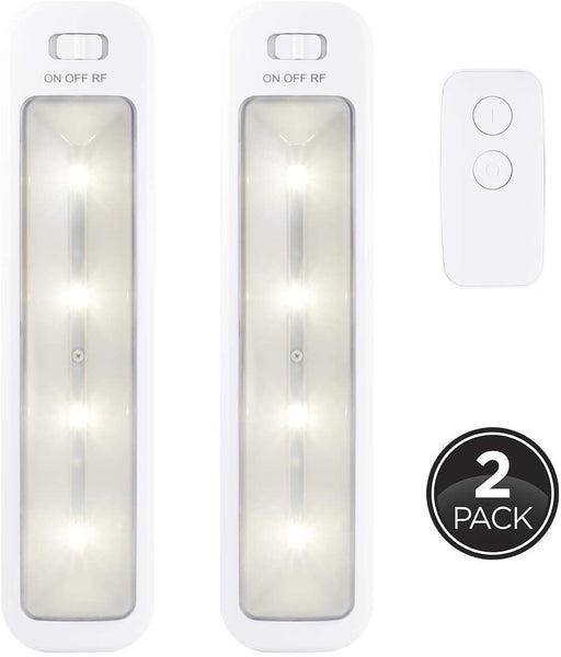 GE Wireless LED Bars, 2 Pack, Remote Controlled, 70 Lumens Each, Soft White, Battery Operated, No Wiring, Easy to Install, Add Light Where You Need It Most, 40195