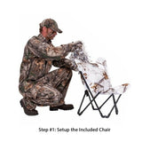 Ameristep Snow Hunter 3-D Chair and 3-D Cover System, Realtree APS