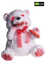 Morbid Enterprises Feral Fuzzy White Halloween Bear Plush Stuffed Animal