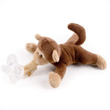 Babalou Hush Plush Cute Baby Pacifier Clip