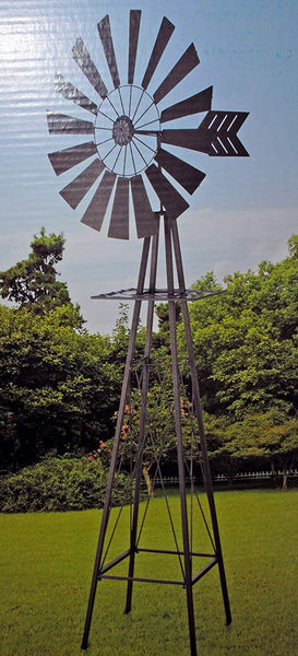 MS Imports 92 Inch Windmill Tower Fan - Rust Bronze Finish