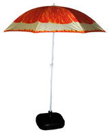 AJ Wholesale 6 Ft Orange Slice Beach Patio Umbrella with Tilt