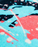 Leus Surf Towel Splatter Design Blue/Black/White/Pink Ultra Plush 100% Cotton 58x33