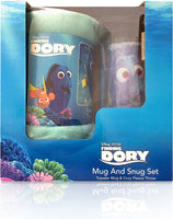 Pixar Finding Dory Mug and Snug Set. Traveler Mug & Cozy Fleece Throw