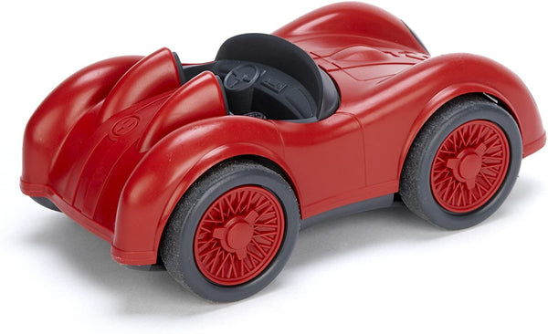 Green Toys Race Car - Made in USA from Recycled Plastic 6" Push Toy Car - Red