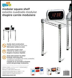 Honey-Can-Do Commercial Side Table Small Wire Chrome Night Stand