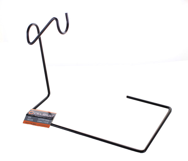 Celsius Wire Fishing RH-1 Fishing Rod Holder with Flat Base Fish Pole Stand - Black