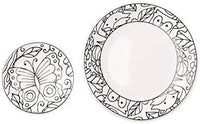 HearthSong Color Pops Color-Your-Own Plates Set - Woodland……