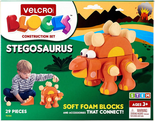 Stegosaurus Velcro Brand Blocks
