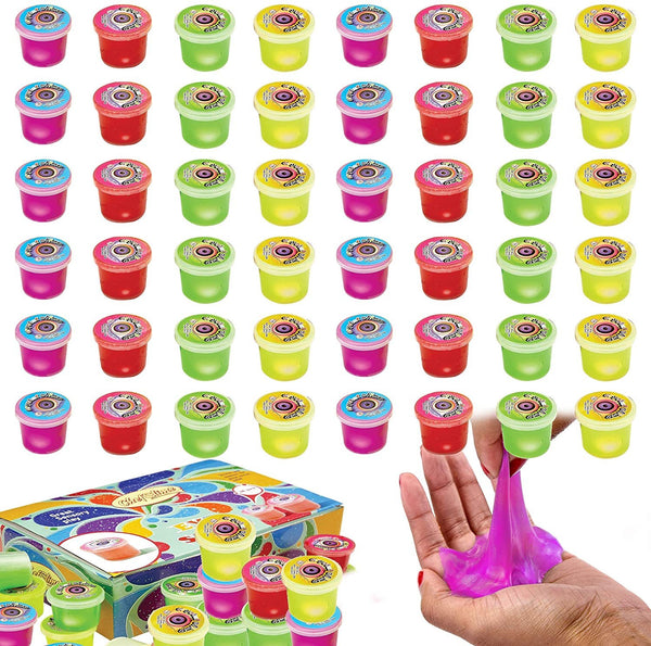 ChefSlime 48 Pack of Eye Slime Cool Putty Sludge Toy - Assorted Colors