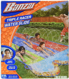 Banzai Triple Racer 16 Ft Water Slide with 3 Racer Body Boards
